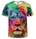 koszulka z motywem kolorowego lwa