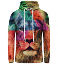 hoodie with coorful lion motive