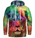 hoodie with colorful lion motive