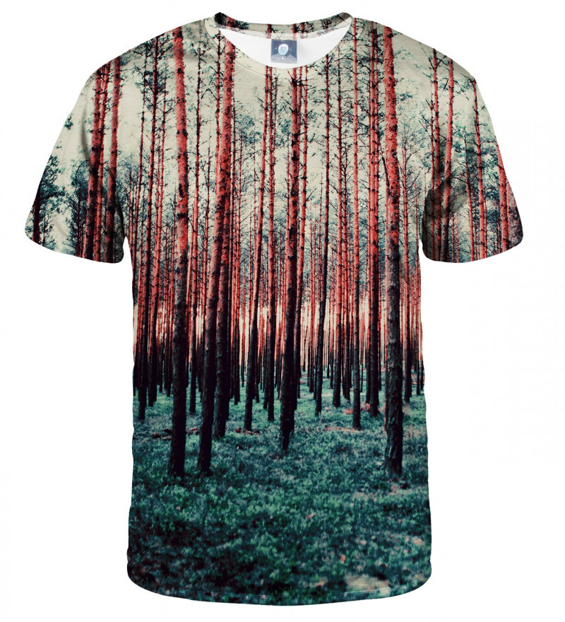 koszulka z motywem lasu