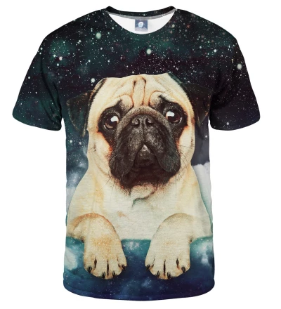 tshirt with cute dog and stars motive