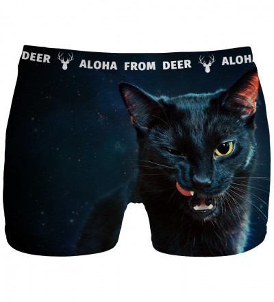 underwear with black cat