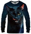 sweatshirt with black cat motive