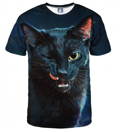 tshirt with black cat motive