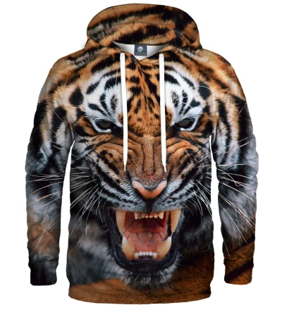 bluza z kapturem z motywem tygrysa