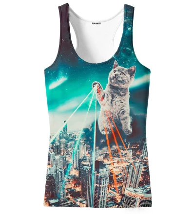 tank top with evil cat motive