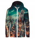 Evil cat Zip Up Hoodie