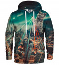 hoodie with evil cat motive