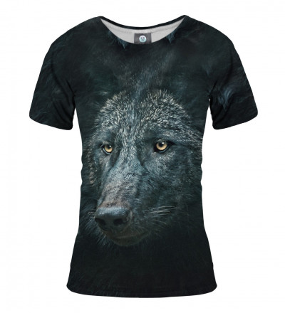 damska koszulka z motywem wilka