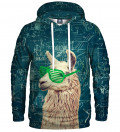 hoodie with lama motive