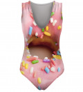 swimsuit with donut motive