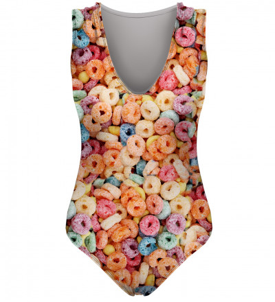 swimsuit with cereal motive
