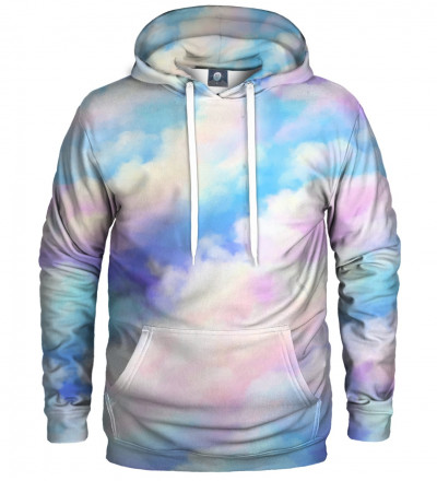 bluza z kapturem z motywem kolorywch chmur