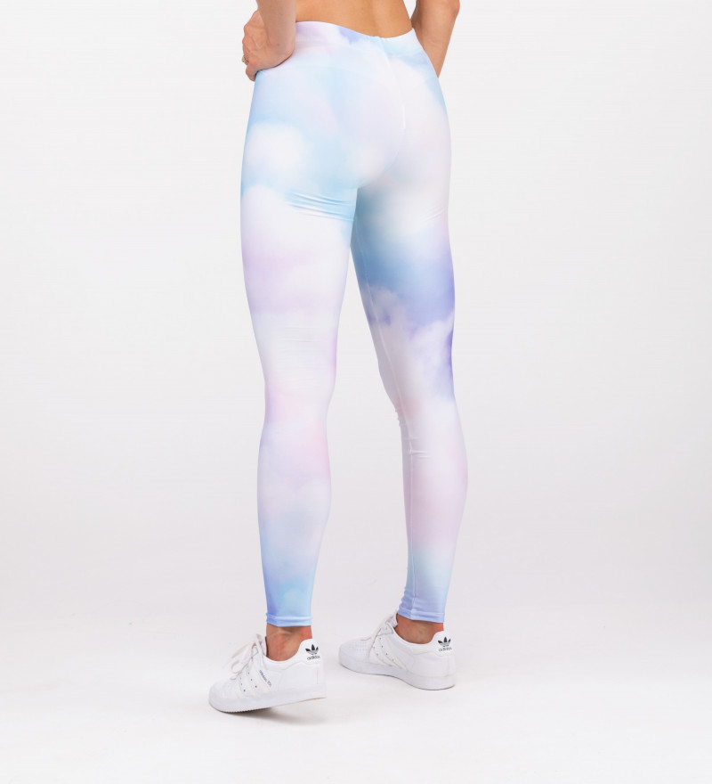 leggings with colorful clouds motive