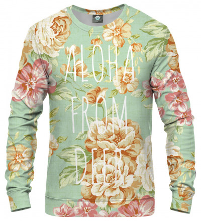 sweatshirt with flowers  motive