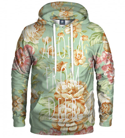 hoodie with flowers motive