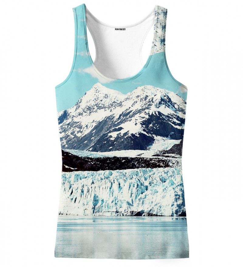 tank top with snowy mountains motive