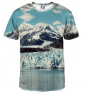 tshirt with snowy mountains motive