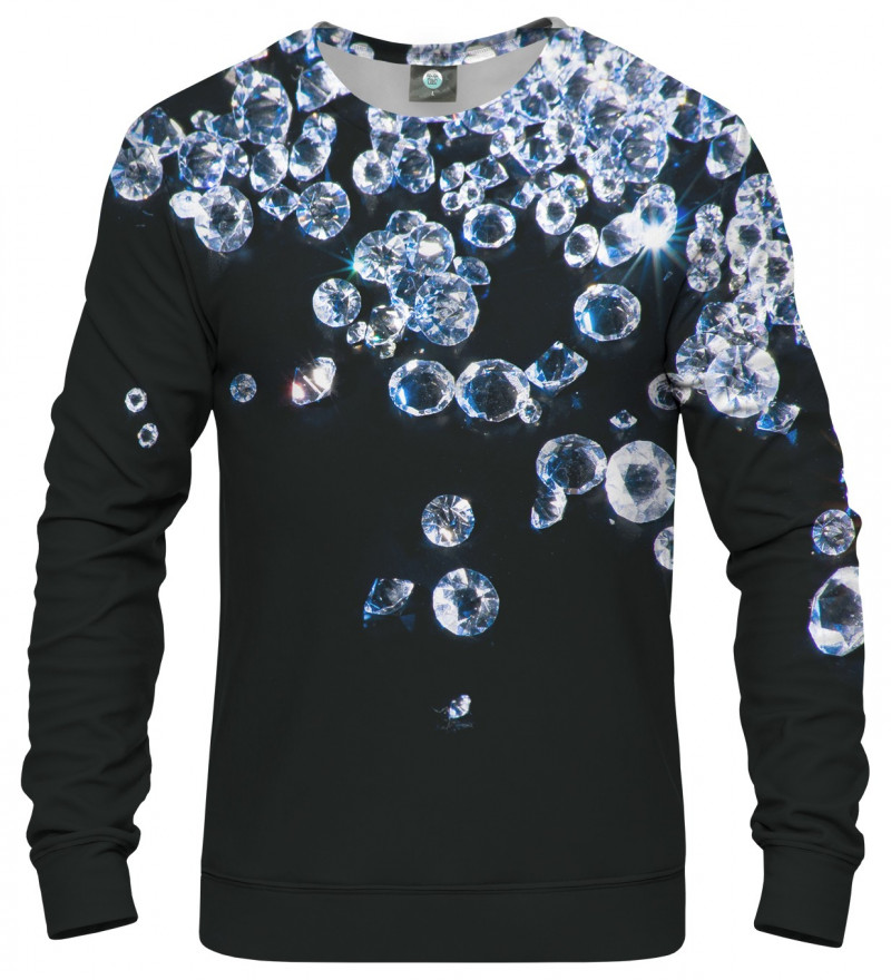 sweatshirt with diamonds motive