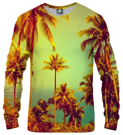 sweatshirt with palmtrees motive