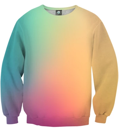 sweatshirt with colorful ombre motive