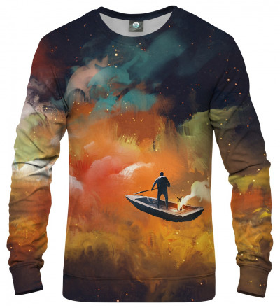 sweatshirt with sailing boat motive