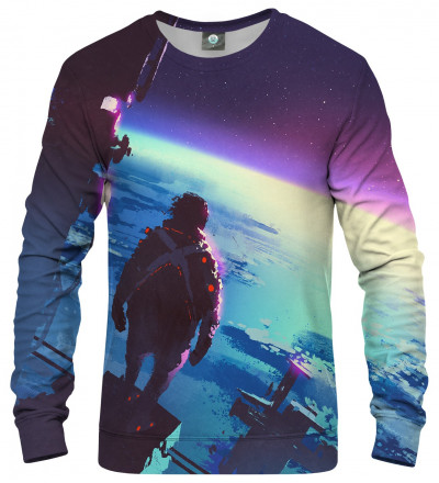 sweatshirt with space motive