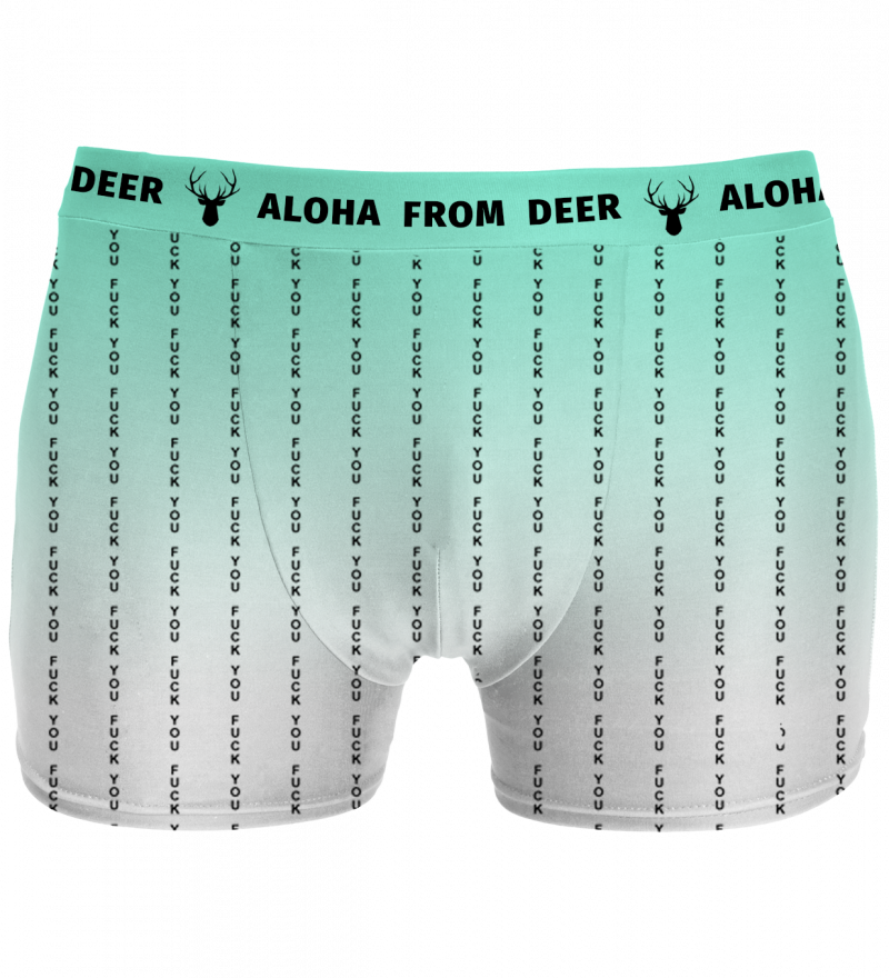 underwear with fk you inscription
