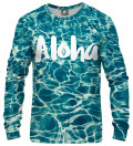 sweatshirt with aloha inscription