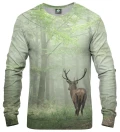 zielona bluza z motywem jelenia