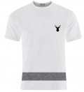biała koszulka z logo jelenia