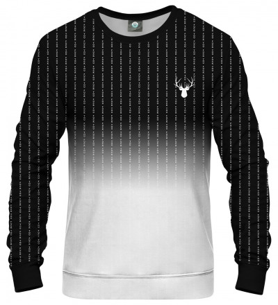 black and white sweatshirt with fk you inscription