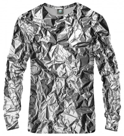 sweatshirt with silver effect