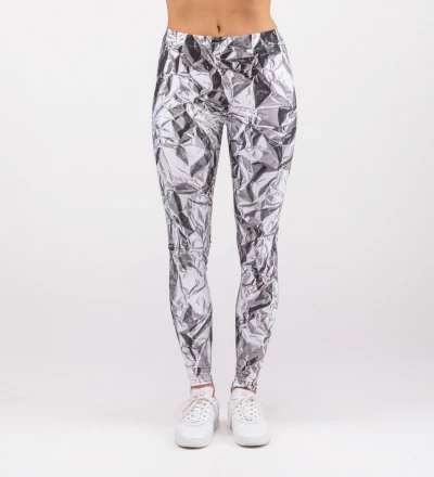 leggings with silver effect