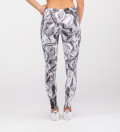 leggings with silver effect