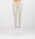 yellow leggings with unicorns motive