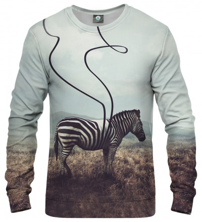 sweatshirt with zebra motive