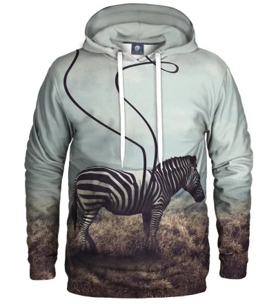 hoodie with zebra motive