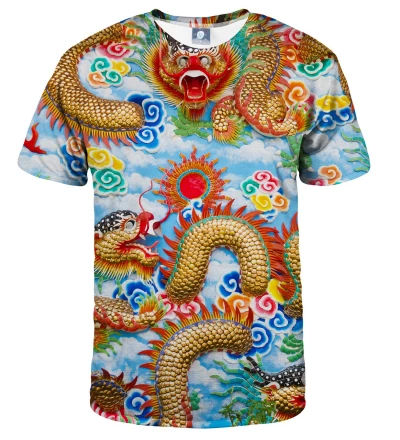 koszulka z motywem chińskiego smoka