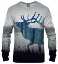 sweatshirt with deer motive
