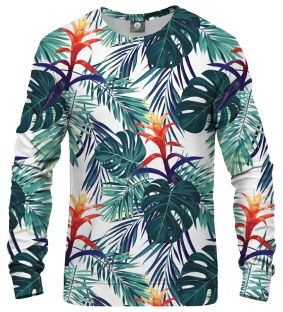 sweatshirt with tropic motive