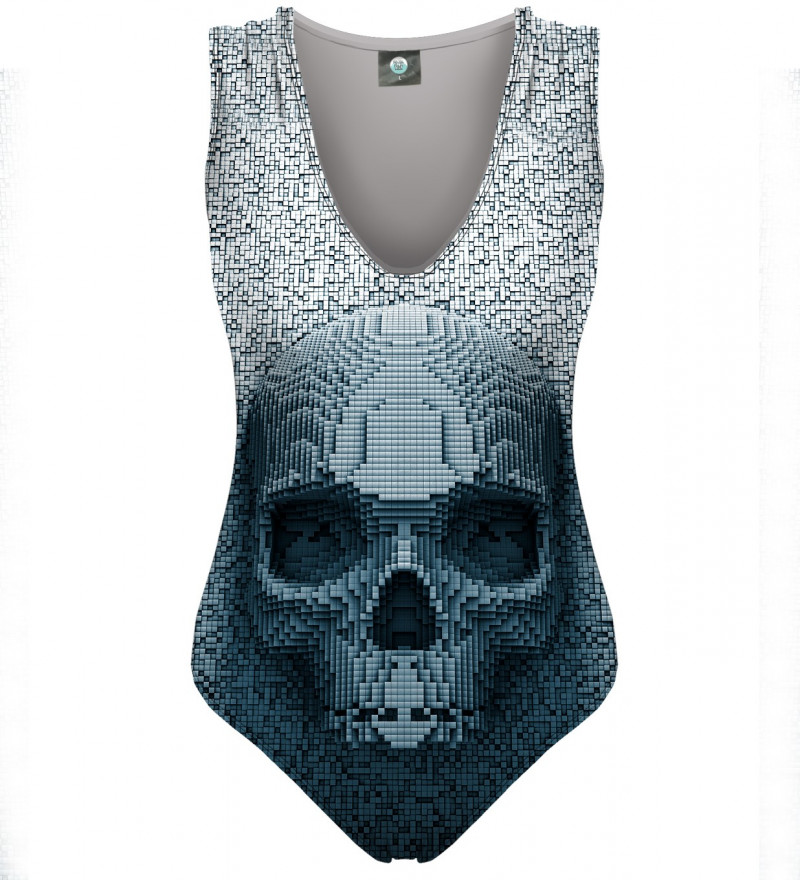 swimsuit with skull motive