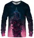 sweatshirt with glass tower motive