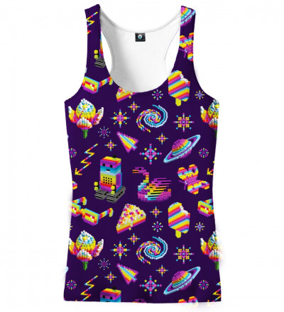 purple tank top