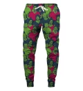 sweatpants with green zombie motive