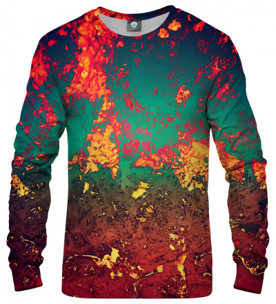 bluza z motywem rdzy