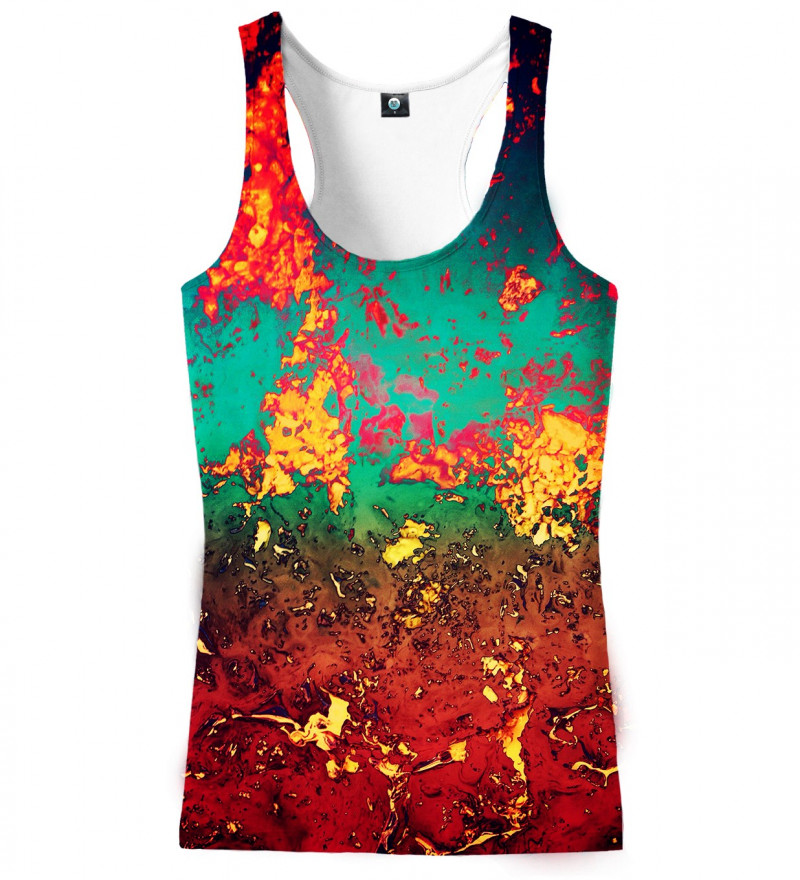 tank top with rust motive