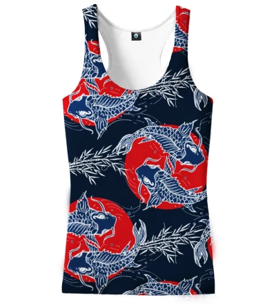 tank top with fish motive