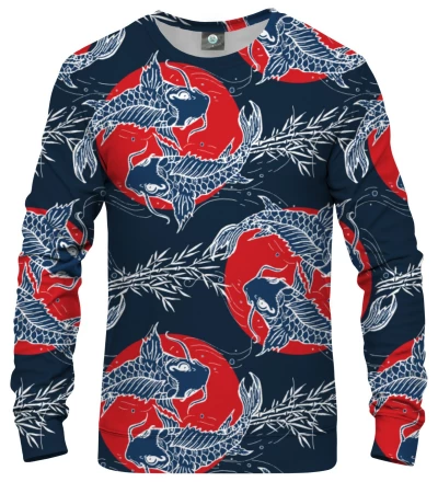 sweatshirt with fish motive