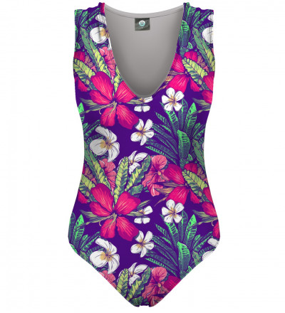 swimsuit with flowers motive